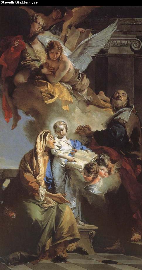 Giovanni Battista Tiepolo Our Lady of the education